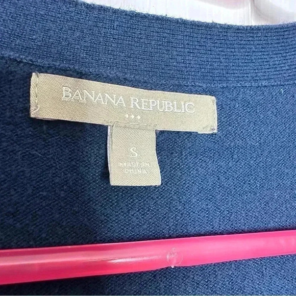 Banana Republic Factory Cardigan Dark Blue Size Small - Picture 6 of 16